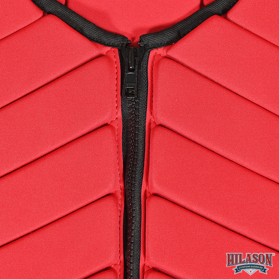 HILASON Equestrian Horse Vest Safety Protective Adult Eventing Red | Riding Unisex Rodeo