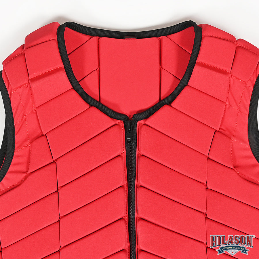 HILASON Equestrian Horse Vest Safety Protective Adult Eventing Red | Riding Unisex Rodeo