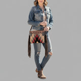 American Darling Crossbody Hand Tooled Saddle Blanket Genuine Leather Women Bag Western Handbag PurseTote Travel Bags College