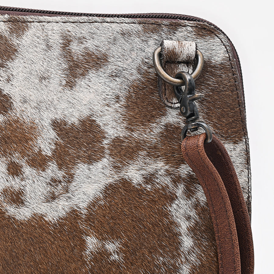 American Darling Cross Body Bag, Hair-On Cowhide & Vegetable Tanned Genuine Leather Western Purse, YKK Zipper