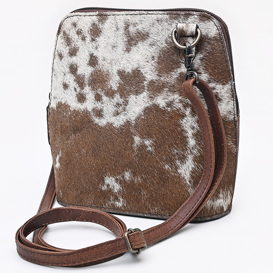 American Darling Western Hair-On Cowhide Cross Body Bag - Handcrafted Leather Purse - Uhorse