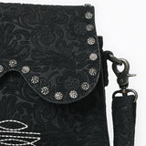 American Darling Crossbody Beautifully Suede Embosed Leather women bag