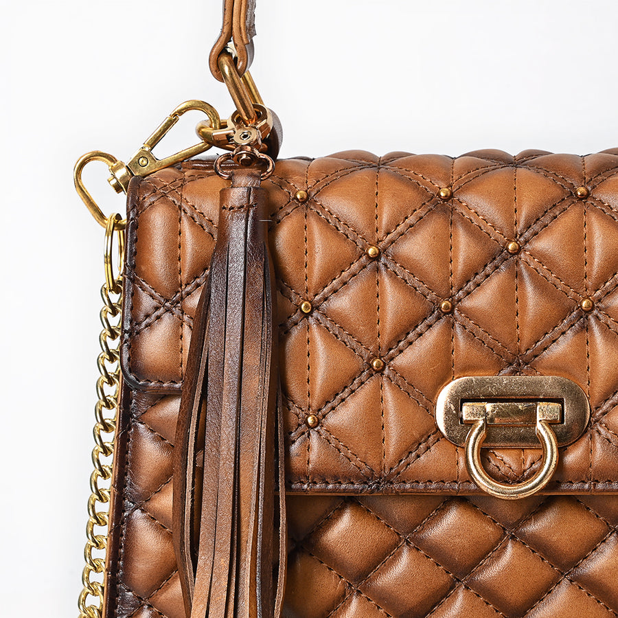 American Darling Messenger Genuine Leather Women Bag Western Handbag Purse