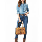 American Darling Tote Bag Beautifully Quilted Genuine Leather women