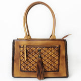 American Darling Tote Bag Beautifully Quilted Genuine Leather women