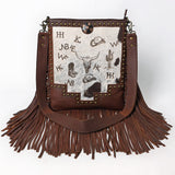 American Darling Large Crossbody Genuine Leather Women Bag Western Handbag Purse