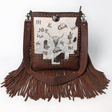 American Darling Large Crossbody Hair On Genuine Leather Women Bag Western Handbag Purse
