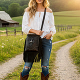 American Darling Large Crossbody Genuine Leather Women Bag Western Handbag Purse