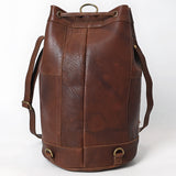 American Darling Bucket Hand tooled Hair-On Genuine Leather Weaved Women Bag Western Handbag Purse