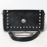 American Darling Crossbody Hair On Chain Strap Genuine Leather Women Bag Western Handbag Purse