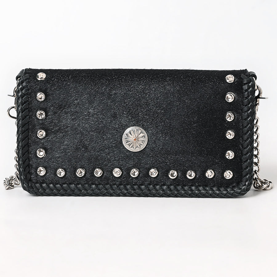 American Darling Crossbody Hair On Chain Strap Genuine Leather Women Bag Western Handbag Purse