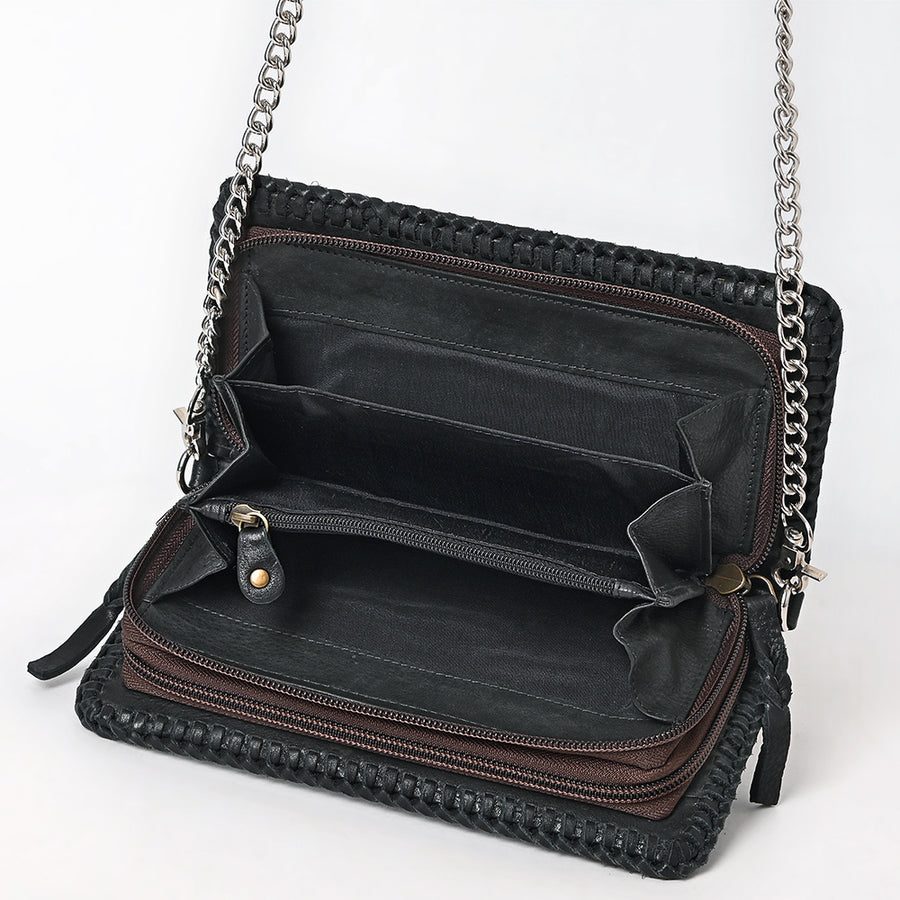 American Darling Crossbody Hair On Chain Strap Genuine Leather Women Bag Western Handbag Purse