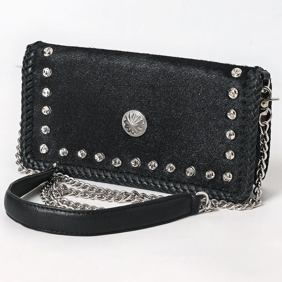 American Darling Crossbody Hair On Chain Strap Genuine Leather Women Bag Western Handbag Purse - Uhorse
