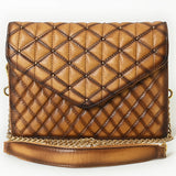 American Darling Envelope Bag Beautifully Quilted Genuine Leather women bag