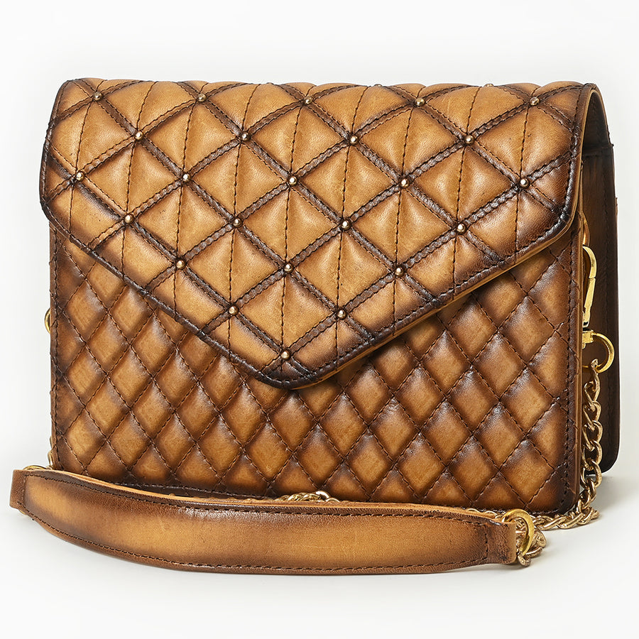 American Darling Envelope Bag Beautifully Quilted Genuine Leather women bag - Uhorse