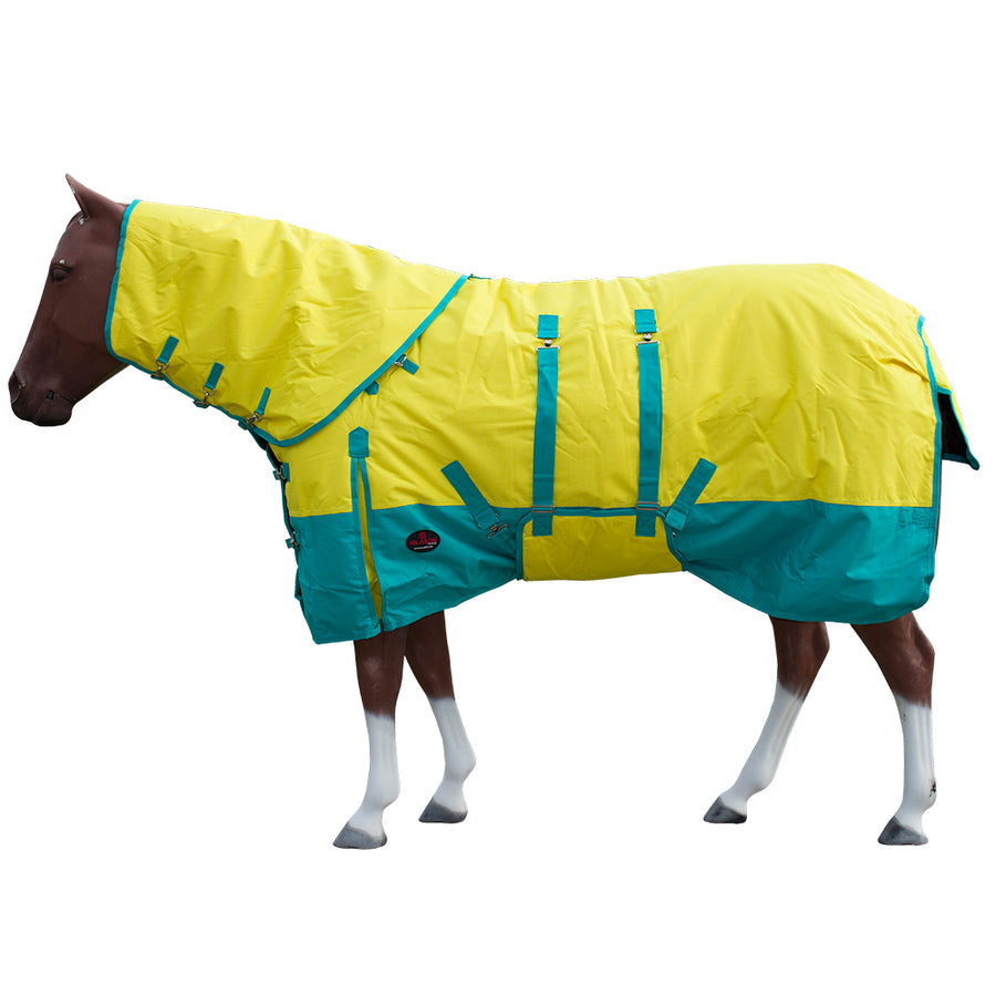 HILASON 1200D Winter Waterproof Turnout Horse Blanket Belly Wrap Neck Cover - Uhorse