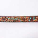 American Darling Floral Hand Carved Men & Women Genuine American Leather Belt Brown Gorgeous Hand Painted & Tooled