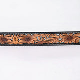American Darling Floral Hand Carved Men & Women Genuine American Leather Belt Brown Gorgeous Hand Painted & Tooled