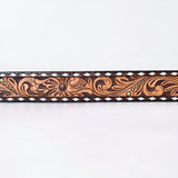 American Darling Floral Hand Carved Men & Women Genuine American Leather Belt Brown Gorgeous Hand Painted & Tooled