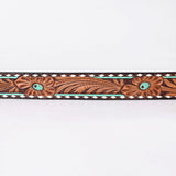 American Darling Floral Hand Carved Men & Women Genuine American Leather Belt Brown Gorgeous Hand Painted & Tooled