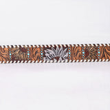 American Darling Floral Hand Carved Men & Women Genuine American Leather Belt Brown Gorgeous Hand Painted & Tooled