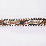 American Darling Floral Hand Carved Men & Women Genuine American Leather Belt Brown Gorgeous Hand Painted & Tooled
