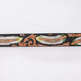 American Darling Floral Hand Carved Men & Women Genuine American Leather Belt Brown Gorgeous Hand Painted & Tooled