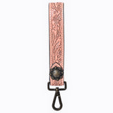 American Darling ADKR217 Hand Tooled Genuine Leather Wristlet Key Ring