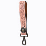 American Darling ADKR217 Hand Tooled Genuine Leather Wristlet Key Ring - Uhorse
