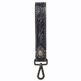 American Darling ADKR217 Hand Tooled Genuine Leather Wristlet Key Ring