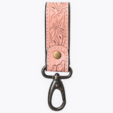 American Darling ADKR218 Hand Tooled Genuine Leather Wristlet Key Ring
