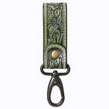 American Darling ADKR218 Hand Tooled Genuine Leather Wristlet Key Ring