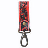 American Darling ADKR218 Hand Tooled Genuine Leather Wristlet Key Ring