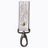 American Darling ADKR218 Hand Tooled Genuine Leather Wristlet Key Ring