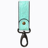 American Darling ADKR218 Hand Tooled Genuine Leather Wristlet Key Ring