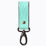 American Darling ADKR218 Hand Tooled Genuine Leather Wristlet Key Ring