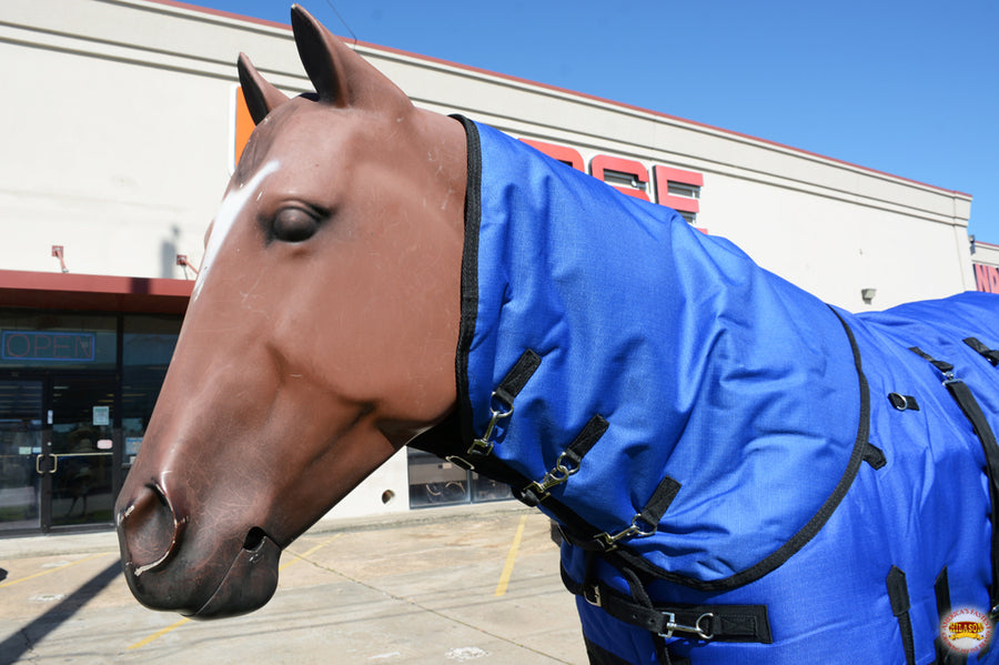 HILASON 1200D Waterproof Winter Horse Blanket Neck Cover Belly Wrap | Turnout Blankets for Horses