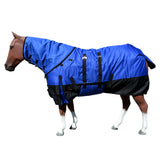 84" Hilason 1200D Waterproof Winter Horse Hood Neck Turnout Blanket Belly Royal - Uhorse