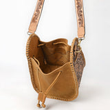 American Darling Bucket Hand Tooled Genuine Western Leather Women Handbag