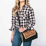 American Darling Crossbody Hand Tooled Genuine Western Leather Women Handbag