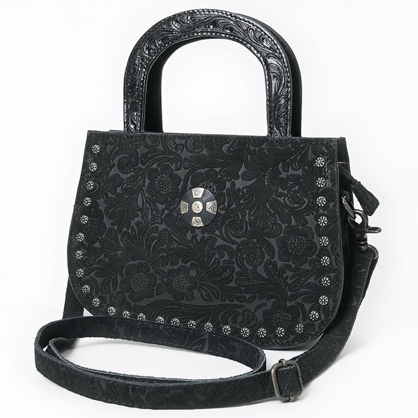 American Darling Damascus Floral Embossed and Hand Tooled Leather Western Tote Bag - Uhorse