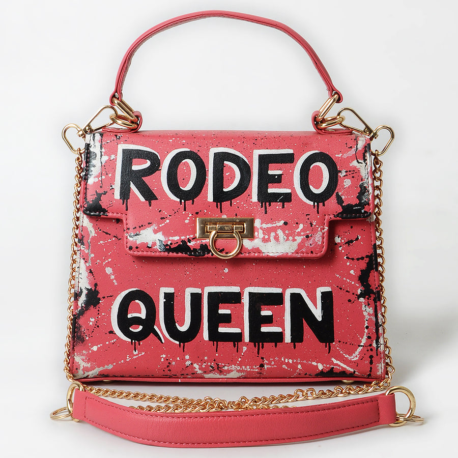 Never Mind Crossbody Genuine Leather Women Bag Western Handbag Purse