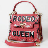 Never Mind Crossbody Genuine Leather Women Bag Western Handbag Purse