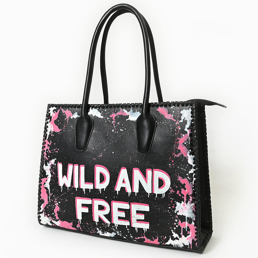 Never Mind Tote Genuine Leather Women Bag Western Handbag Purse - Uhorse