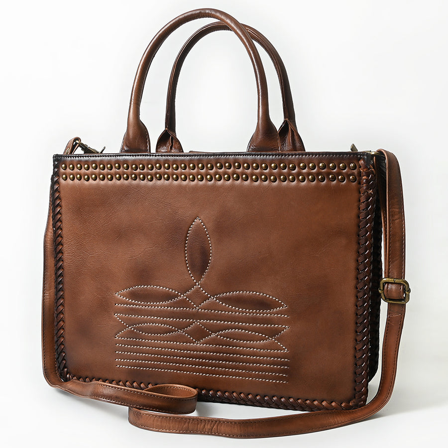 American Darling Tote Bag Beautifully Full Grain Genuine Leather women bag - Uhorse