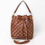 American Darling Bucket Chain Strap Genuine Leather Women Bag Western Handbag Purse