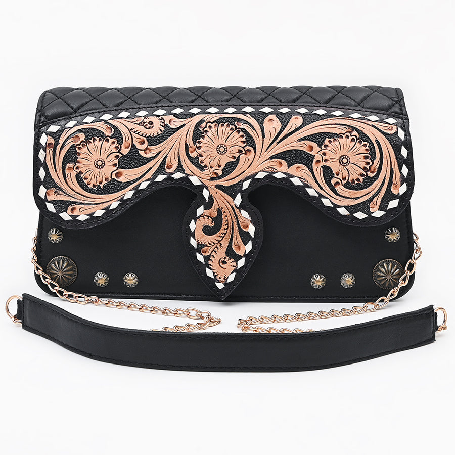 American Darling Small Crossbody Bag Beautifully Hand Tooled Leather women