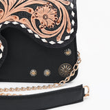 American Darling Small Crossbody Bag Beautifully Hand Tooled Leather women
