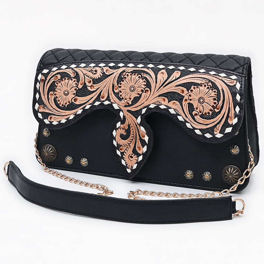 American Darling Small Crossbody Bag Beautifully Hand Tooled Leather women - Uhorse