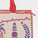 American Darling Tote Beautifully Leather Embroidered Design women handbag